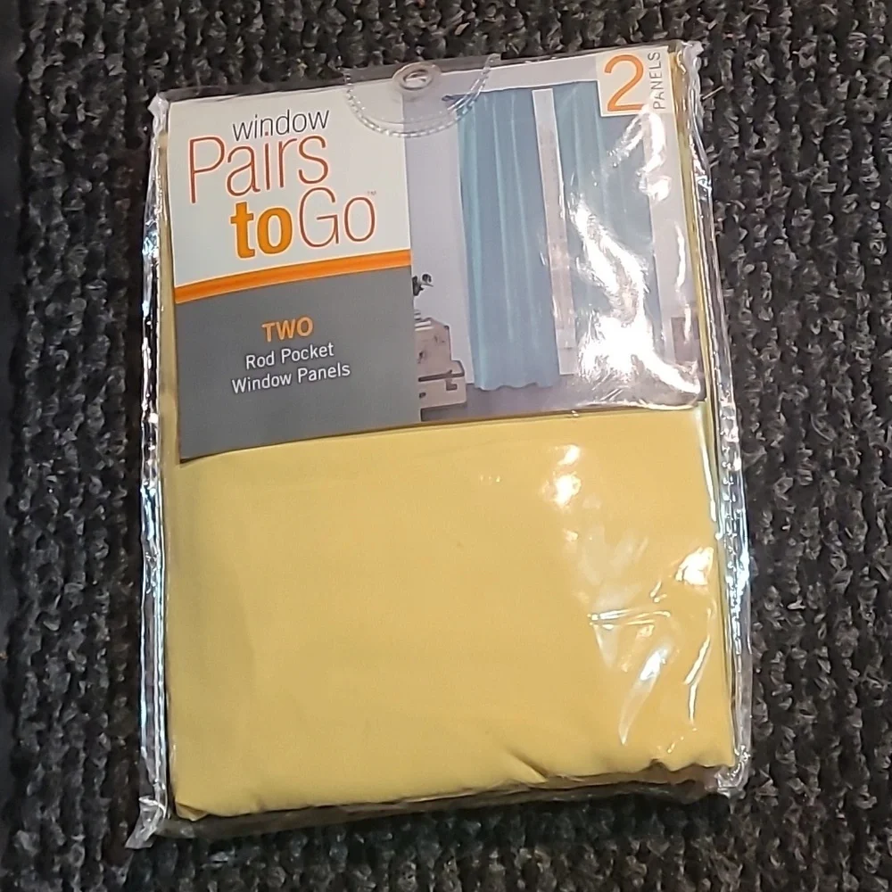 Yellow Window‎ Panels - Set of 2 40x84 inches